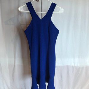 SANDRO [Small/4] Blue V-Neck Dress
